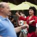 Natalia Alexandrova teaches the foxtrot to a crowd of people on Sunday. Daniel Brenner I AnnArbor.com